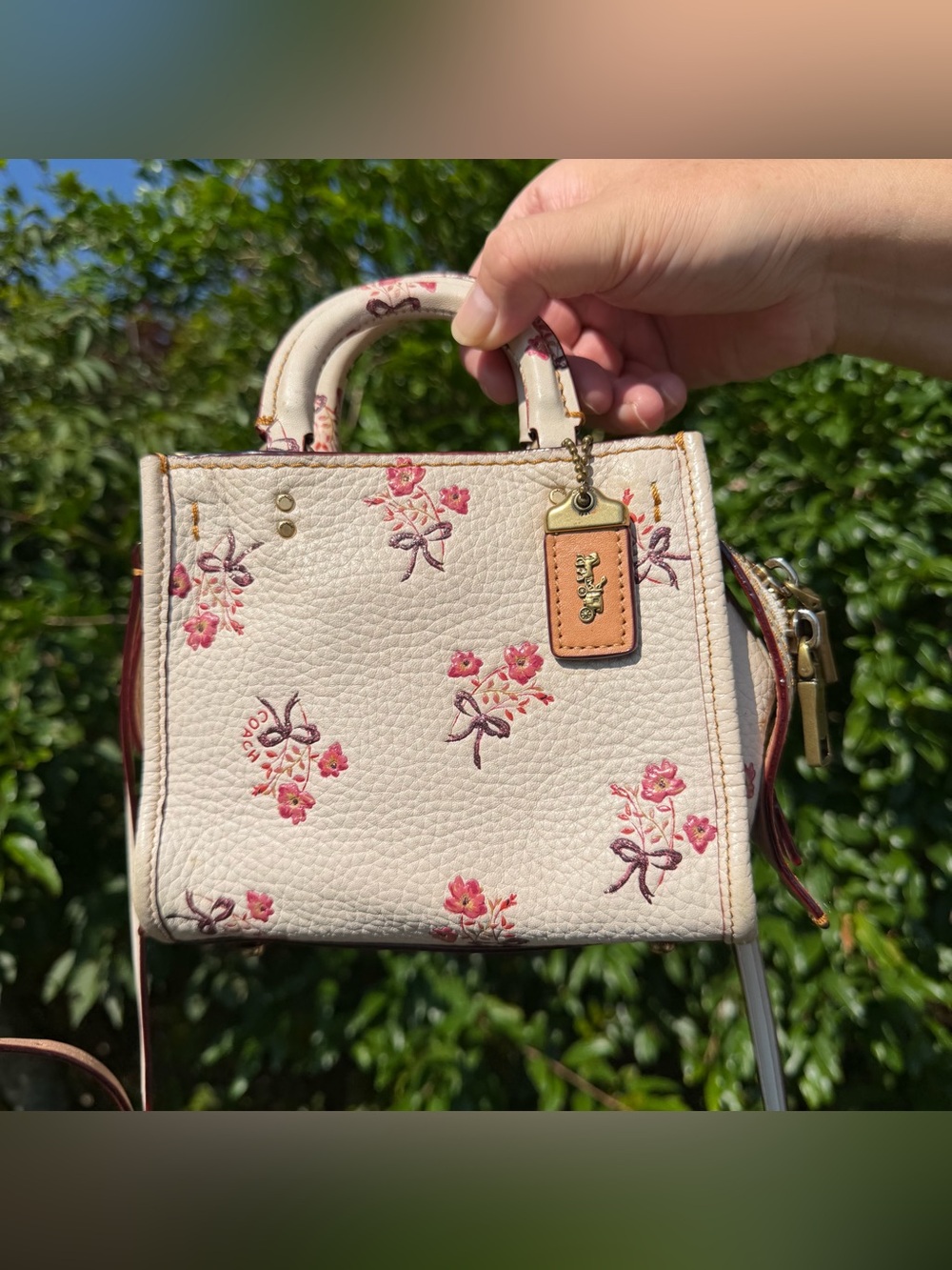 Coach Rogue 17 with Floral Bow Print (26835)